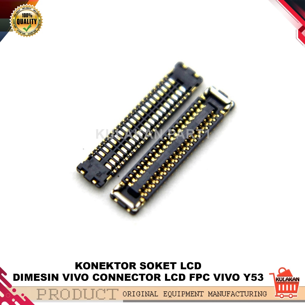 konektor soket lcd dibagian mesin fpc vivo y53 new original