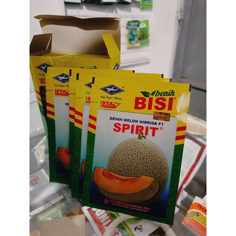Benih Bibit Melon Jumbo Spirit  F1 (Perawatan Mudah, Rasa Manis, Tahan Virus, Tipe Jumbo Daging Oran