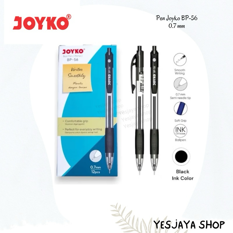 

{12 pcs} Pen Joyko BP-56 0.7 mm / Pen Joyko Cetrek BP56 / Pen Joyko BP 56