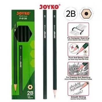 

Pensil Pencil Joyko P8126 2B (1 LSN isi 12pcs)