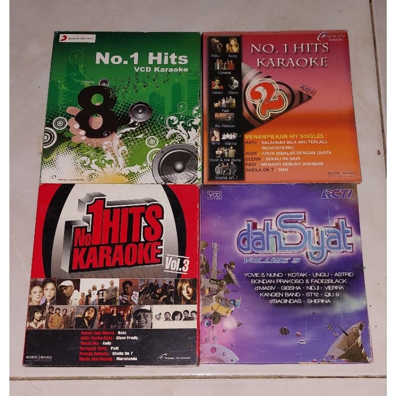 vcd Indonesia NO. 1 HITS KARAOKE VOLUME 8 / NO. 1 HITS KARAOKE VOLUME 2 / NO. 1 HITS KARAOKE VOLUME 