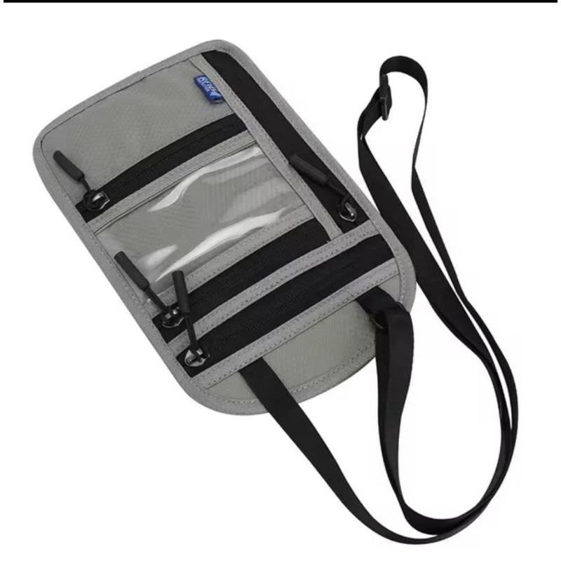 Tas Dompet Paspor Holder Travel Neck Wallet Rfid Blocking / Dompet Umroh Traveling