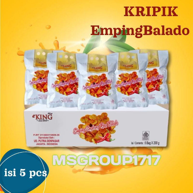 

KERIPIK EMPING SINGKONG BALADO / EMPING BALADO / KRIPIK BALADO / MPING PEDES