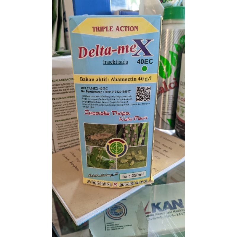 DELTAMEX clear,Mengatasi Keriting daun dengan bahan aktif abamectin 40 EC  kmasan 250 ml