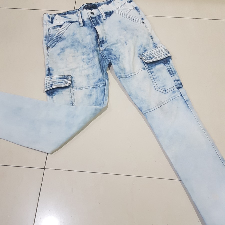 Celana Panjang Jeans Anak Crocodile Junior Boy Biru Blue - Size 10 - KID-0097