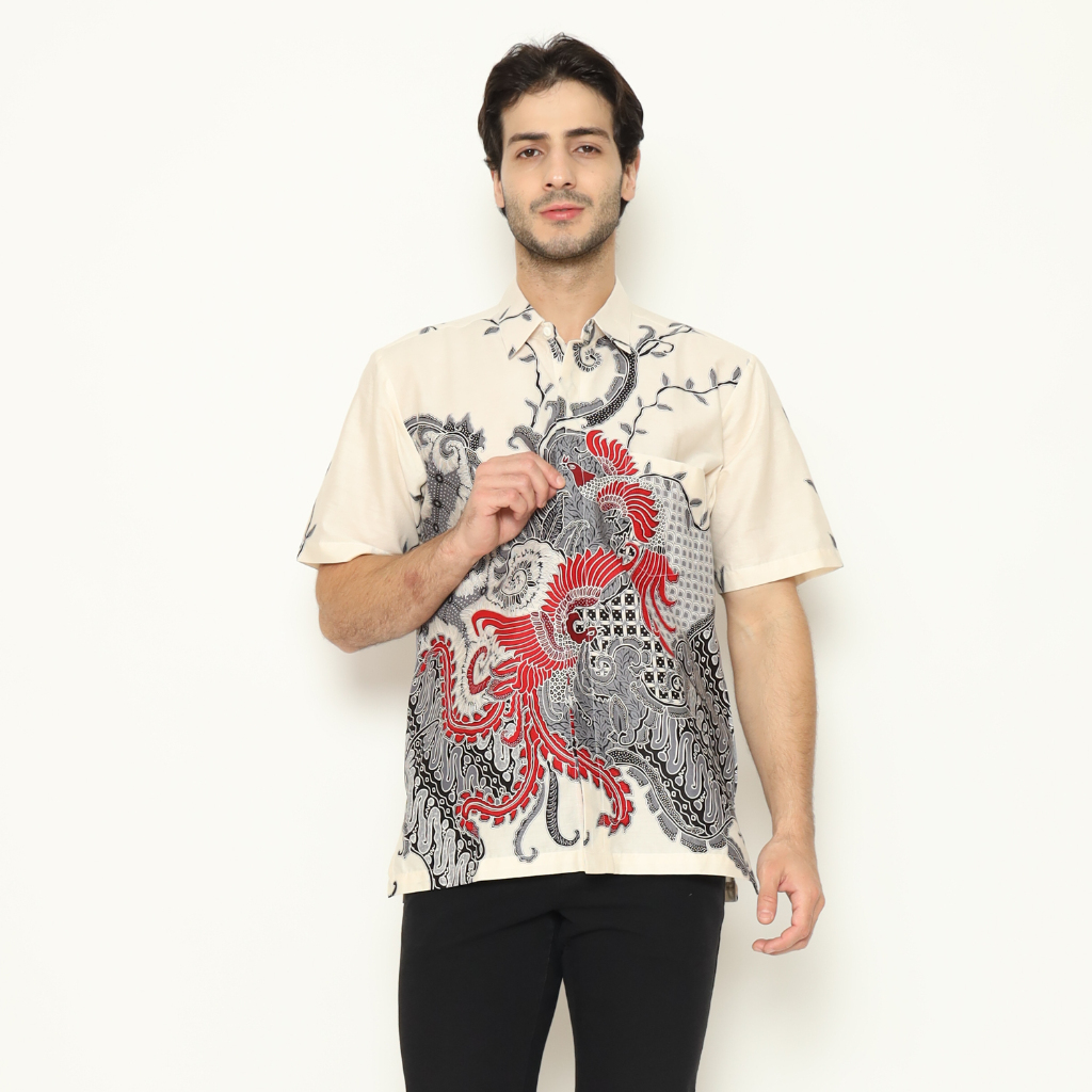 Kemeja Batik Pria - Bhatara Batik Nizar - Atasan Kemeja Batik Lengan Pendek