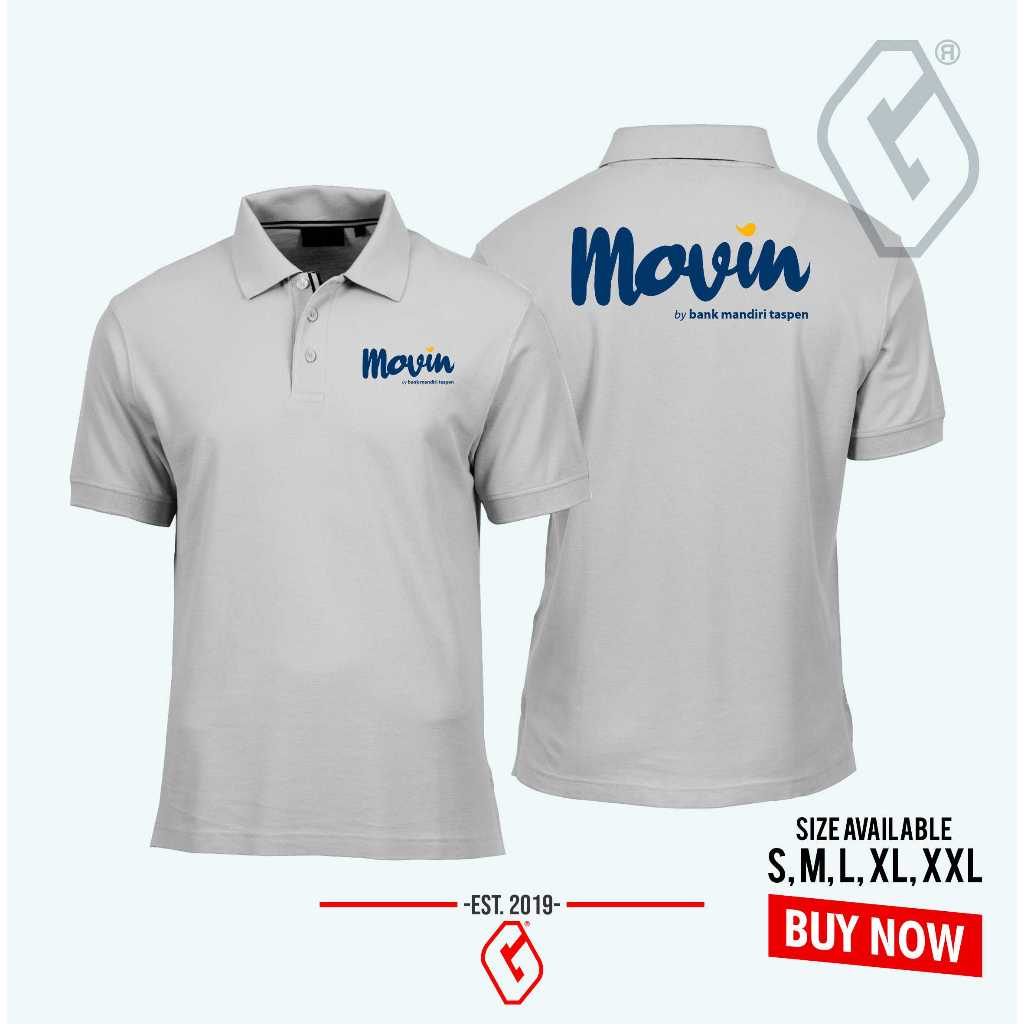 polo shirt Movin by Mandiri / baju kerah Movin by bank mandiri