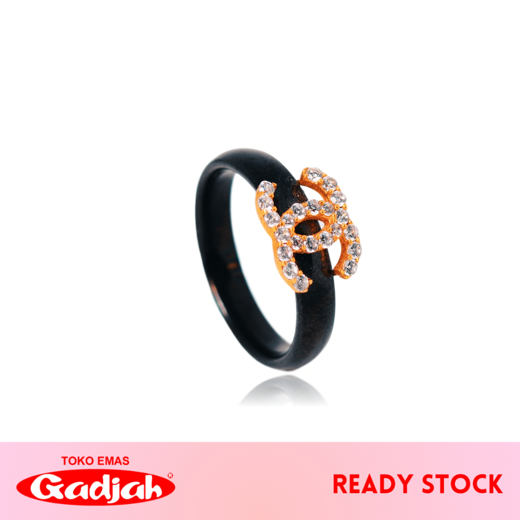 Cincin Emas Keramik Charlene - Toko Emas Gadjah