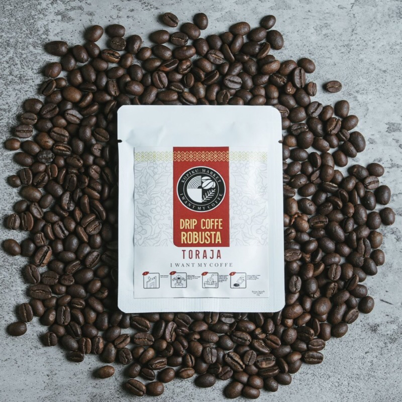 

Toraja 1 Drip Bag Coffe Robusta - Kopi Hitam Instant Filter By Kopiku