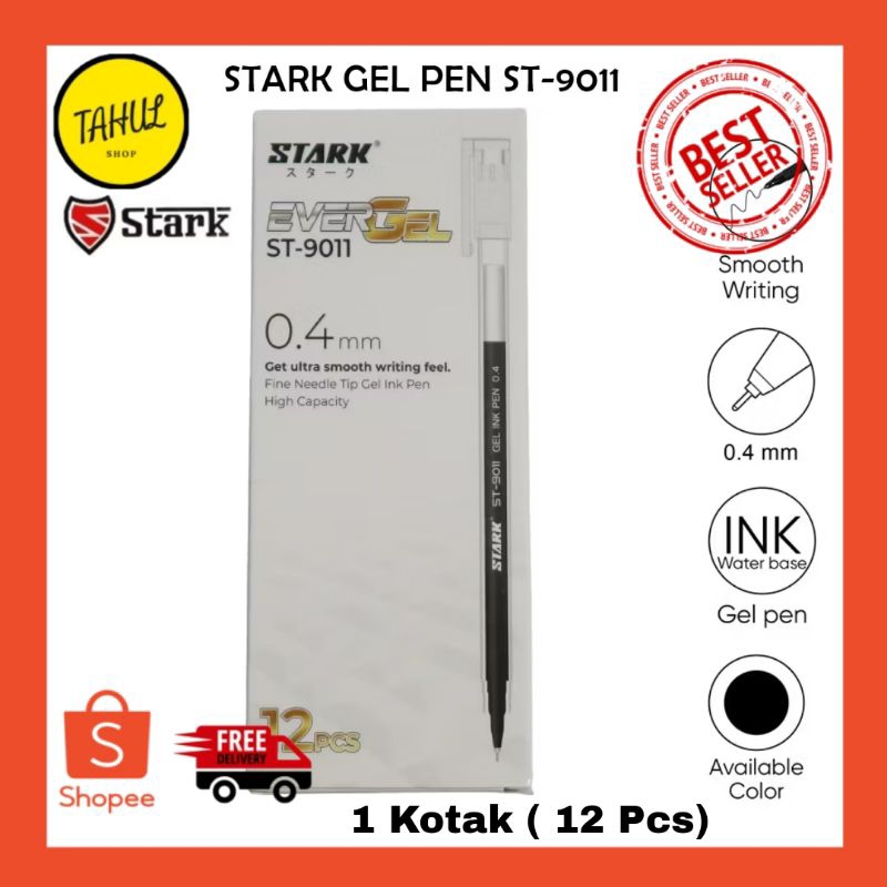 

1 Kotak (12 Pcs) !!! Pena Gel STARK EVER GEL ST-9011 / pulpen gel / bolpoin