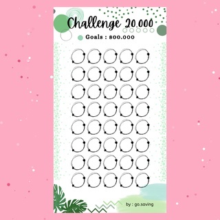 

GO SAVING Binder Saving Challenge 20.000 / Tantangan Menabung Binder A6
