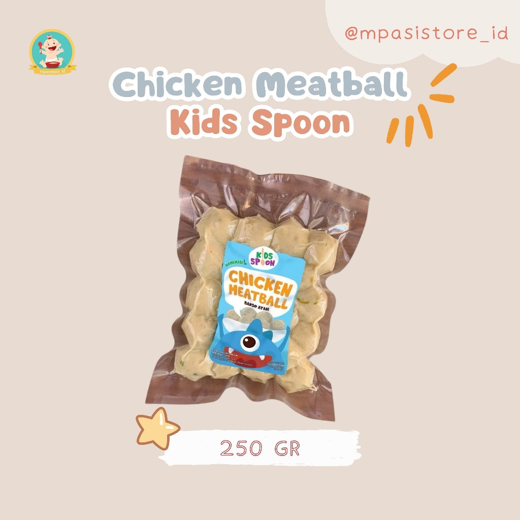 

Kids Spoon Chicken Meatball Homemade Tanpa Pengawet & MSG Cocok Untuk MpAsi Anak