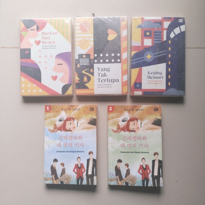 Buku Novel - Kumpulan Cerpen; Biarkan Hati Bicara, Yang Tak Terlupa, Keping Memori, Cinderella dan K
