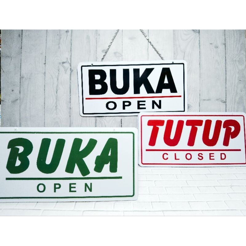 

LABEL SIGN AKRILIK / SIGN BOARD AKRILIK / LABEL SIGN BUKA TUTUP / LABEL SIGN OPEN CLOSED