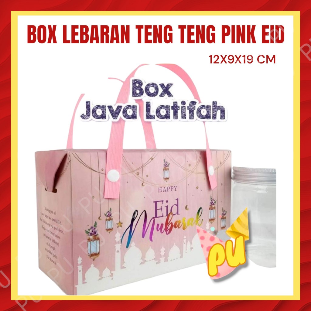

Box Idul Fitri TENG TENG B / Kotak Kue Lebaran / Parcel Idul Fitri / Hampers Lebaran ukuran 12x9x19 cm