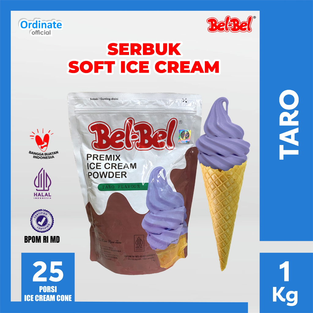 

Bubuk Ice Cream Rasa Taro 1 Kg - Belbel