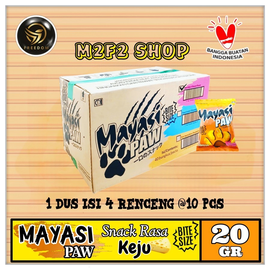 

Snack Mayasi PAW Bite Size Cheese Flavor | Camilan Rasa Keju Sachet - 20 gr (Kemasan Karton)