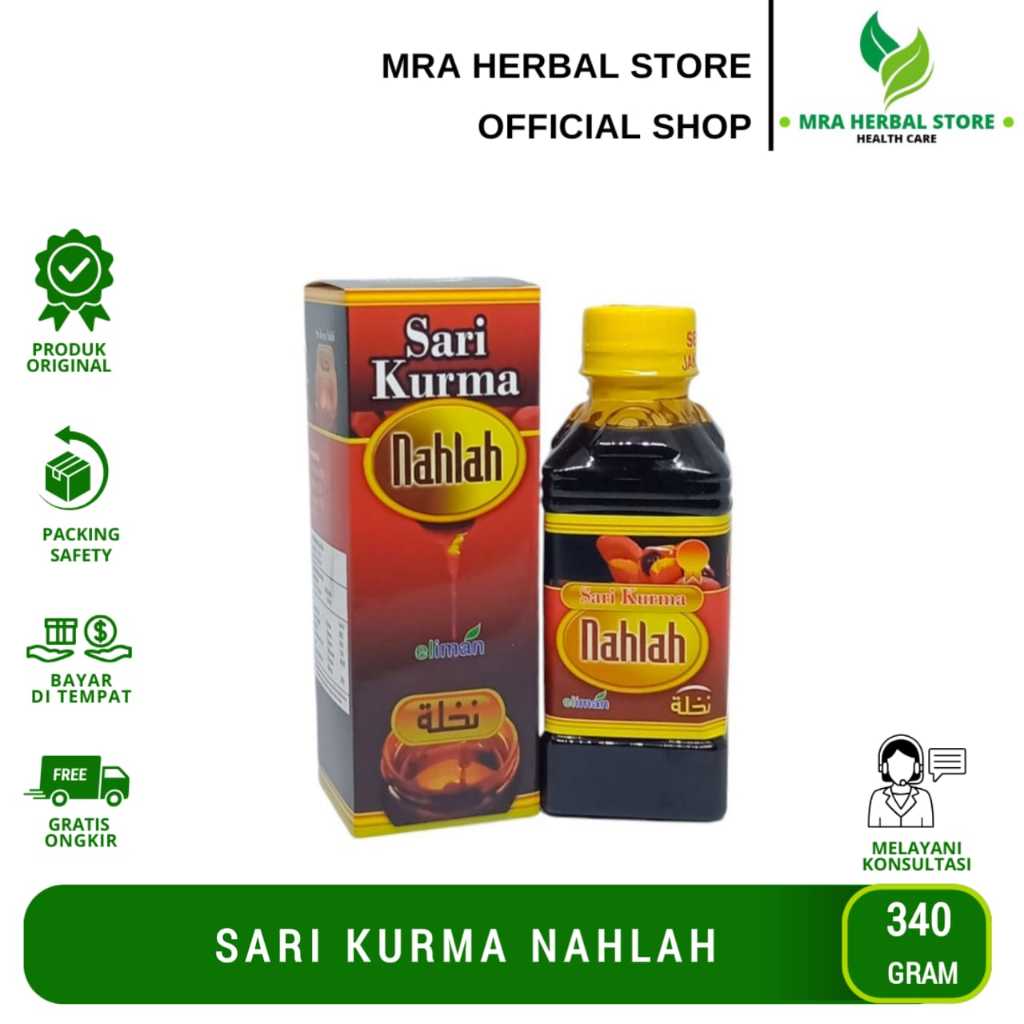 

Sari Kurma Nahlah Plus Kurma Ajwah 340 gr | Nahlah Sari kurma ORIGINAL