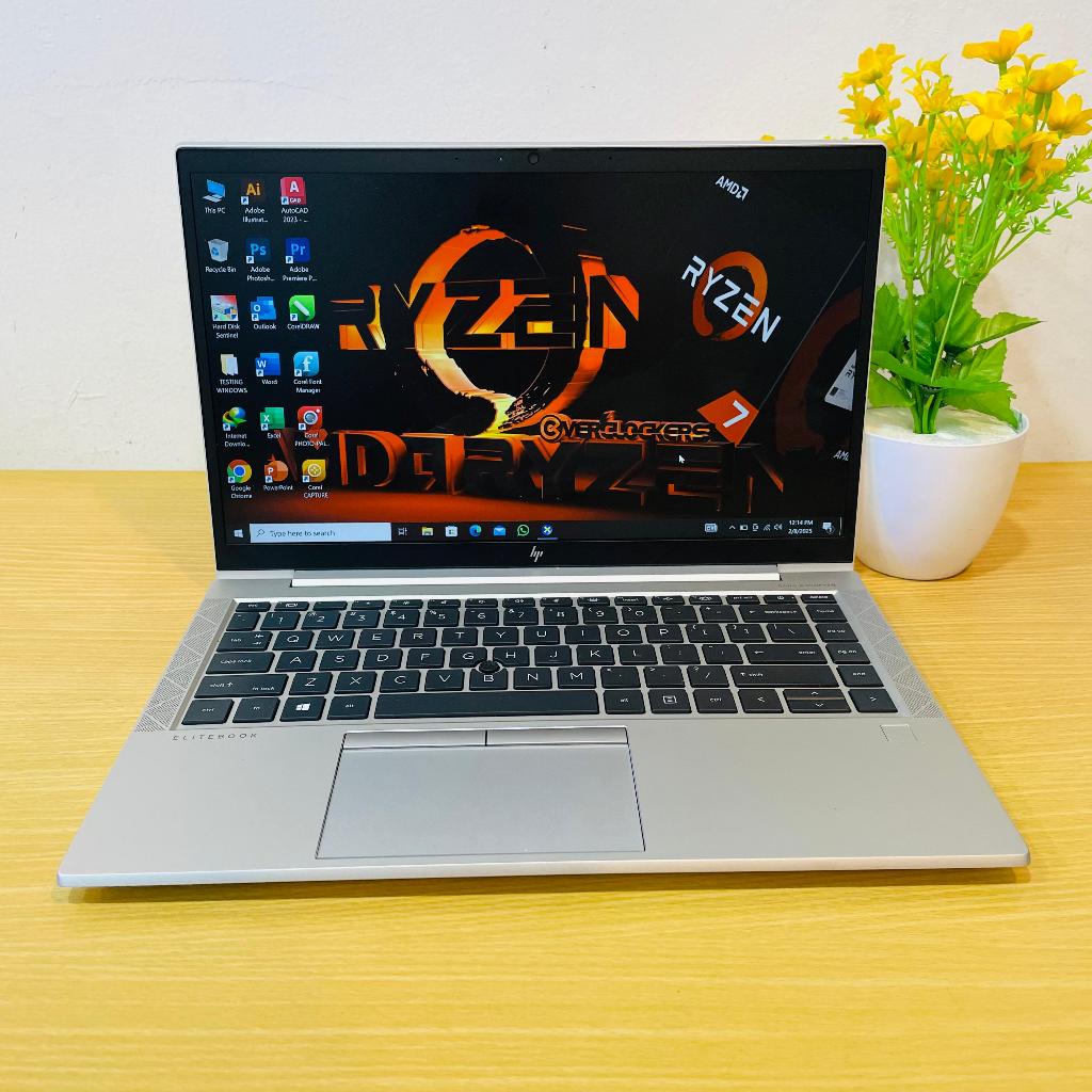 Laptop hp elitebook 845 G7 AMD Ryzen 7Pro 4750U Ram 16GB MULUS BERGARANSI
