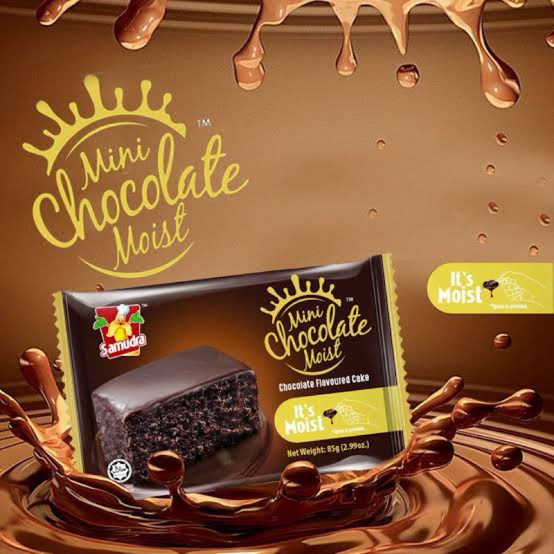 

Samudra mini chocolate moist cake import malaysia halal