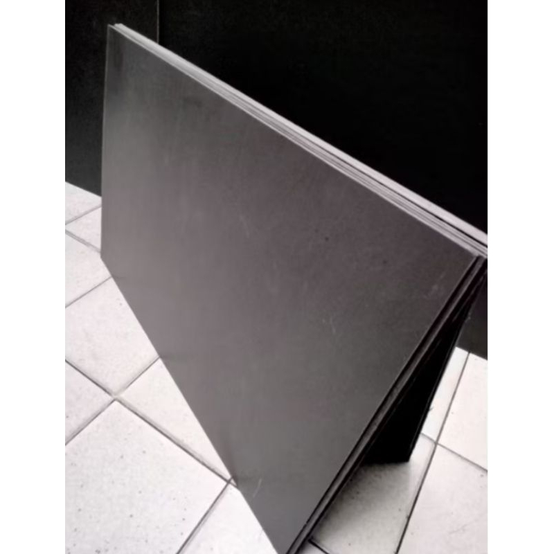 plat PVC sheet 5mm×15cm×50cm PVC gray lembaran 5mm
