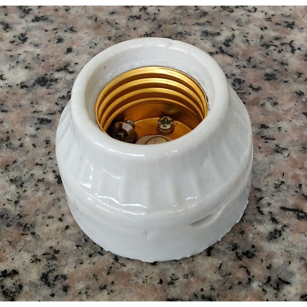 FITTING LAMPU KERAMIK/FITTING PORSLEN E27/ FITTING KERAMIK PENDEK E27