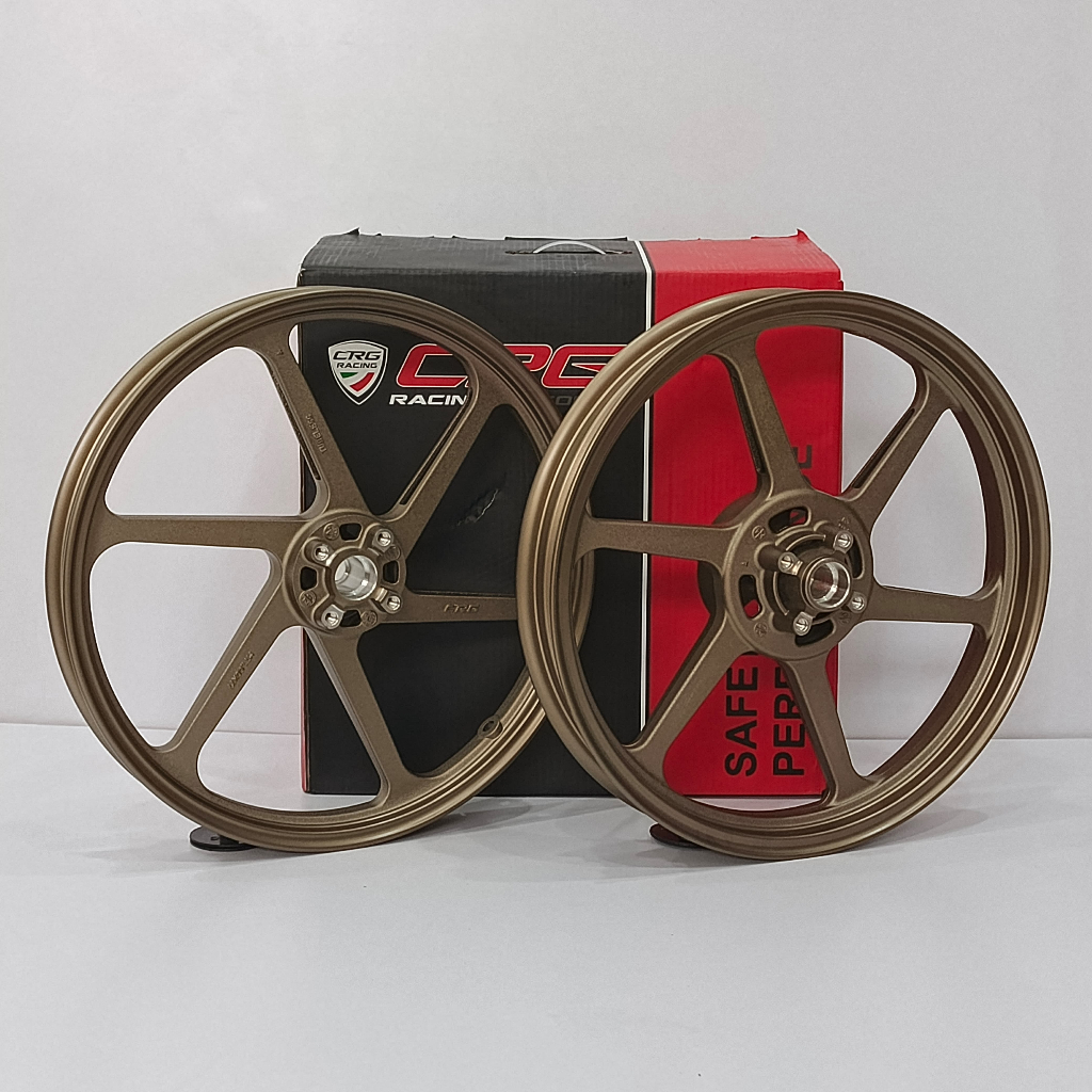 VELG RACING CRG RACING FACTORY PALANG 6 & PALANG 10 THAILAND HITAM , BROWN RING 17 x 160 / 215 UNTUK