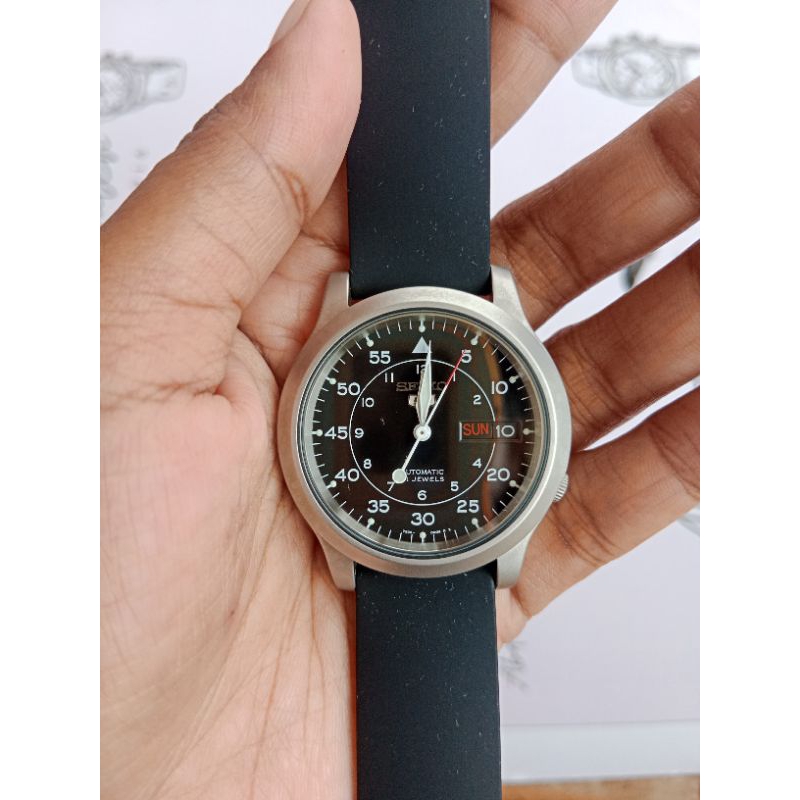 habis terjual❌❌❌seiko 5 military black dial