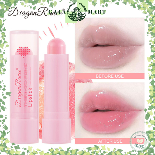 DRAGON RANEE Lipstick Thermochromic Berubah Warna Peach Flavor Lipstik Hydrating DR024