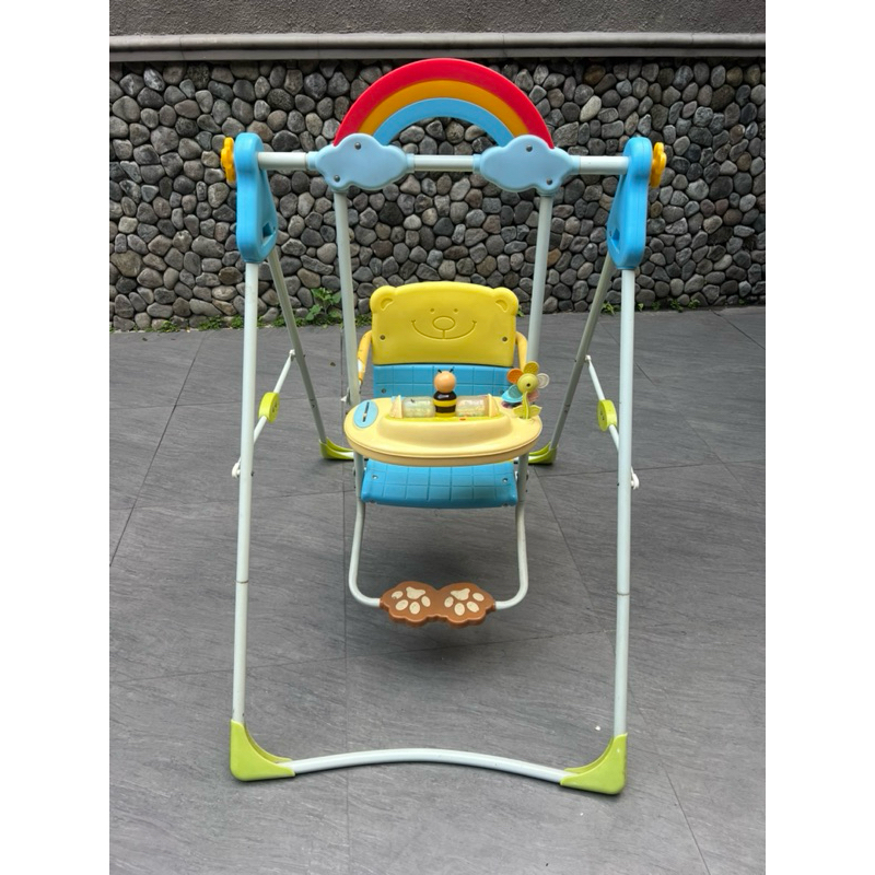 PRELOVED Baby Swing Pliko Pk-707/706 Ayunan Bayi Ayuan Besi Ayunan Anak
