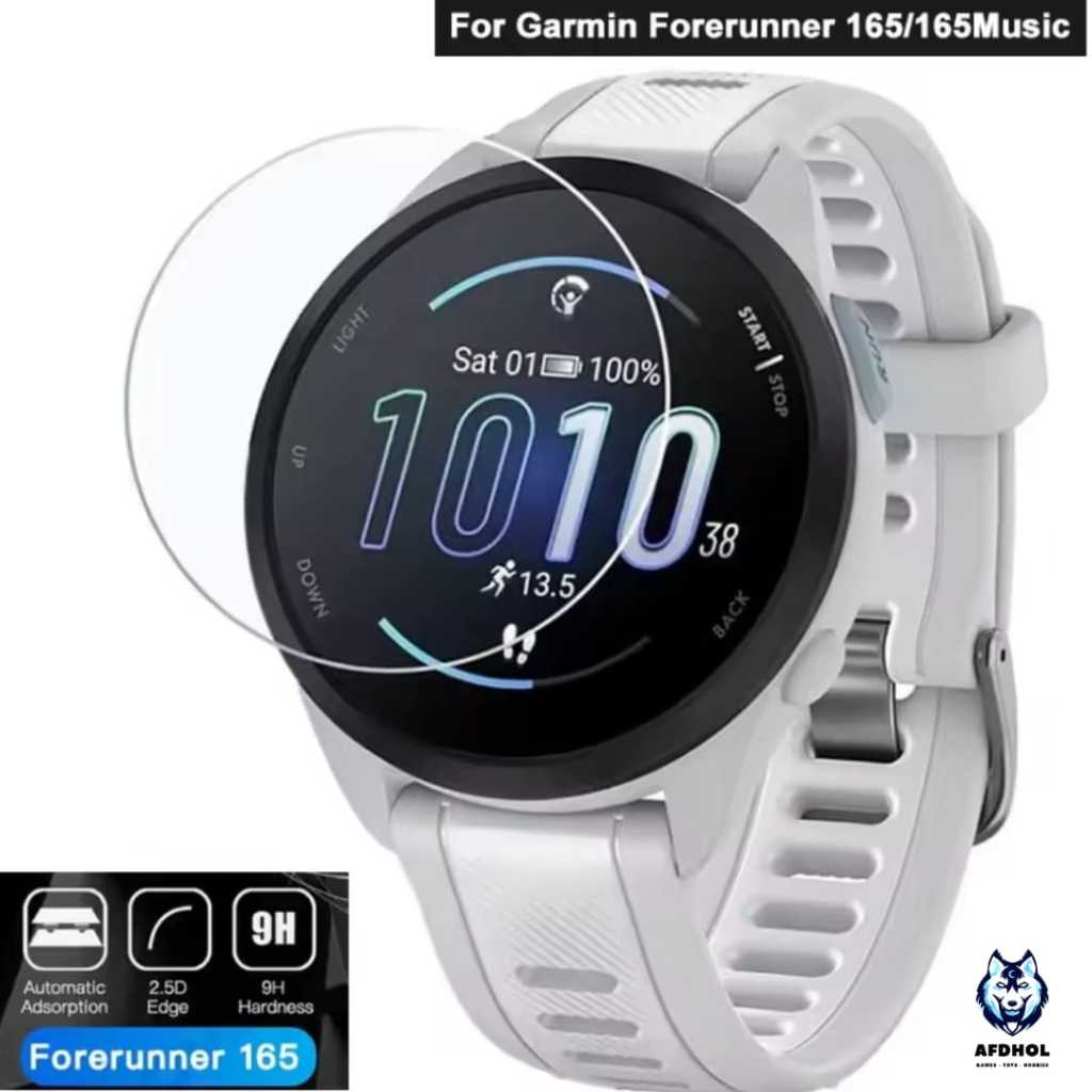 TEMPERED GLASS GARMIN FORERUNNER 165 / 165 MUSIC /165M ANTI GORES SCREEN GUARD LCD SMARTWATCH GARMIN