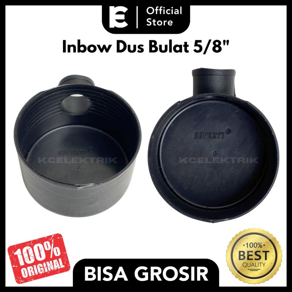 Inbow Dus Bulat 5/8 inch – Kotak Sambungan Listrik Tanam / Mangkok Inbow untuk Instalasi Kabel