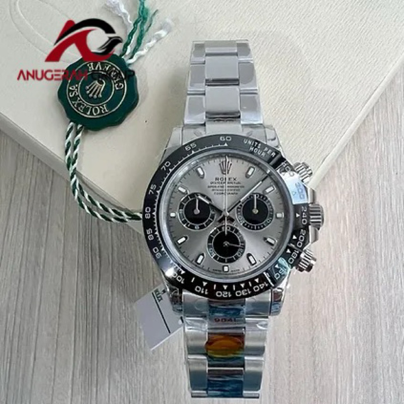 JAM ROLEX DAYTONA AUTOMATIC SAPPHIRE 40MM GRAY DIAL BODY SWISS ORI PREMIUM