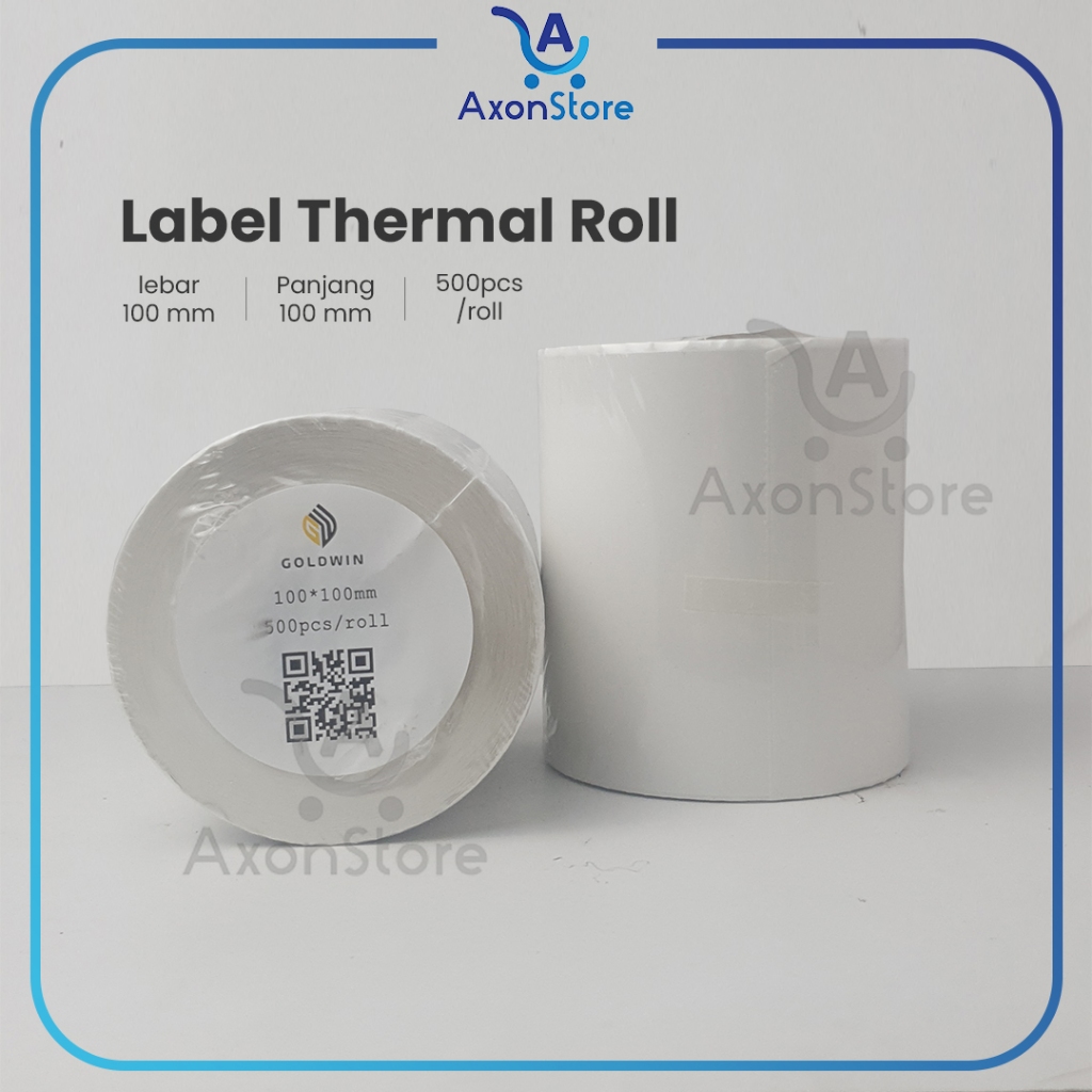 

500 pcs Label Thermal Barcode 100 x 100 mm Sticker Resi 4x4 100x100 Termal Stiker