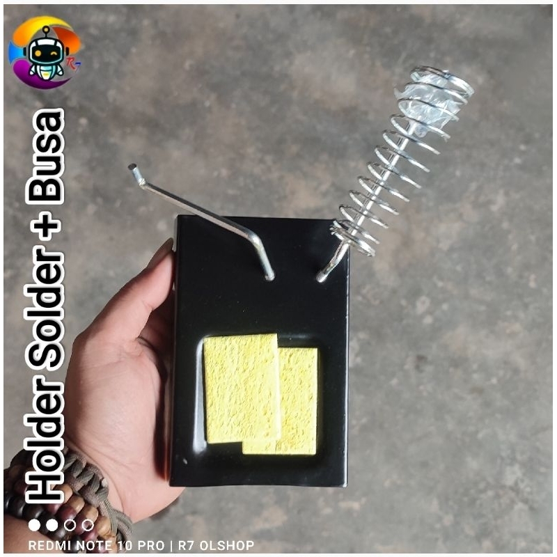 Stand Holder Solder 2in1 Plus Tempat Timah Gulung
