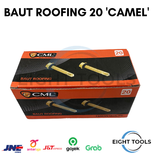 Baut Roofing / Skrup Roofing "CAMEL" 20mm, 2cm (500 pcs)
