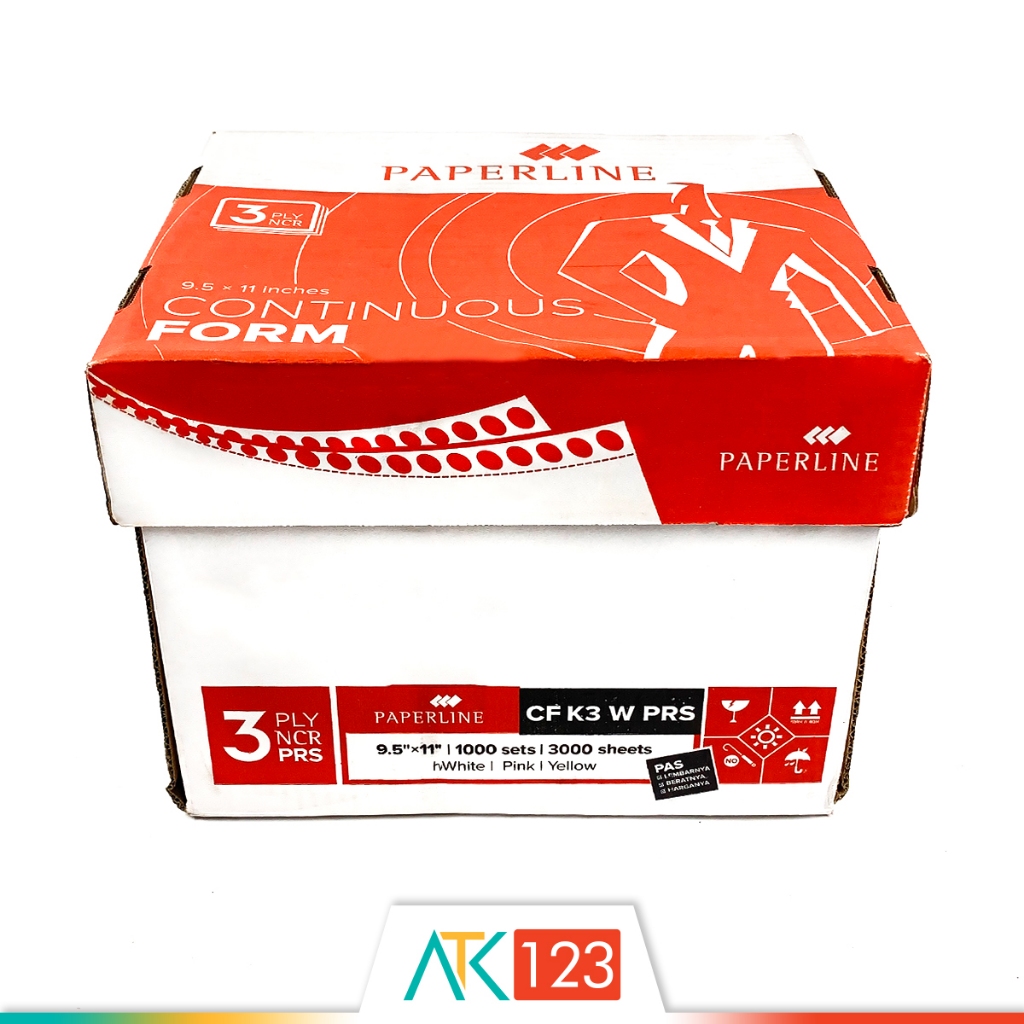 

Continuous Form Paperline 3 Ply Warna 9 1/2 x 11 in (K3 W PRS)