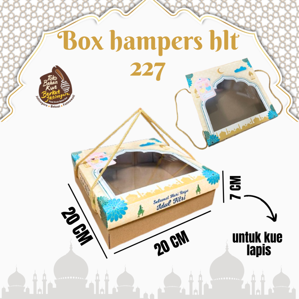 

BOX HAMPERS LEBARAN HLT / DUS LEBARAN KUE LAPIS / BOX LEBARAN LUCU