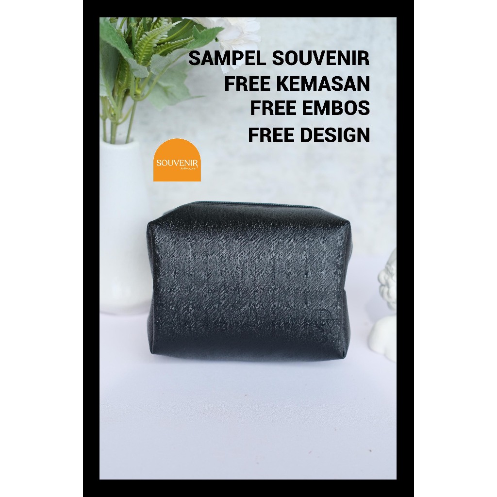Sampel Souvenir Pernikahan Pouch Boxy Kemasan Box Custom Free Design Free Embos