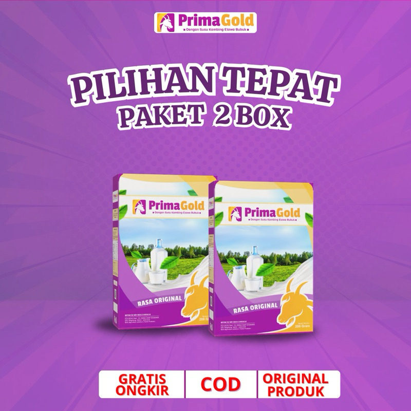 

SUSU PRIMAGOLD Paket 2 Box Free Sabun Kecantikan