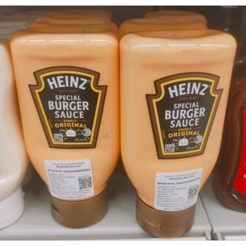 

heinz burger sauce original mayo 295ml btl