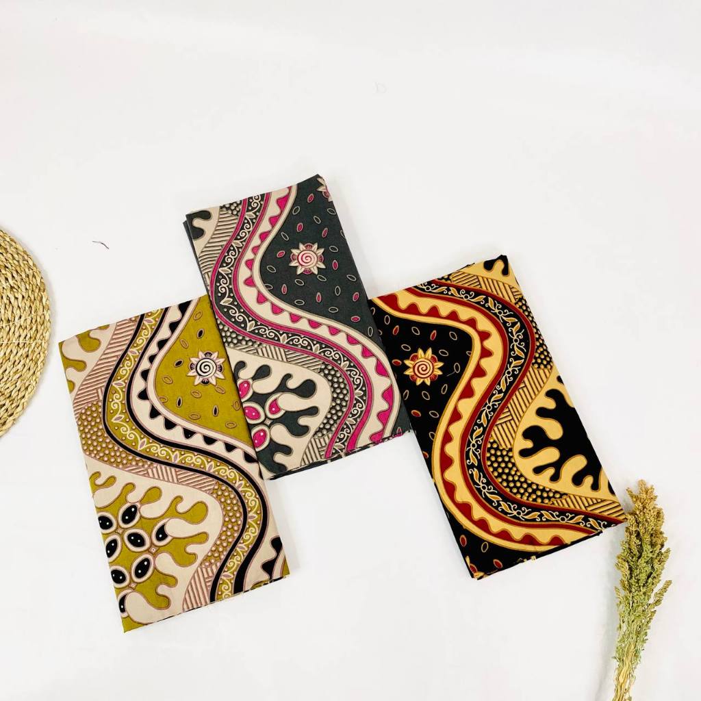 Benang Raja Kain Batik Katun Primis Gelombang Kawung