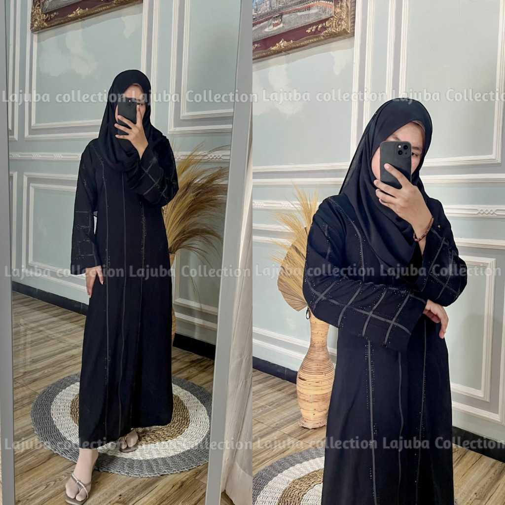 murah gamis abayazy tasya hitam big sale gamis turkey - busana muslim wanita -  jubah anak dan dewas