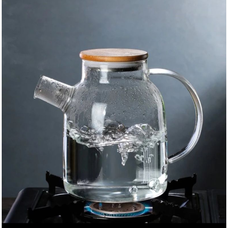 A5 TEKO KACA GOLD DIAMOND TAHAN PANAS 1000 ML DAN 1800 ML DIAMOND GLASS PITCHER