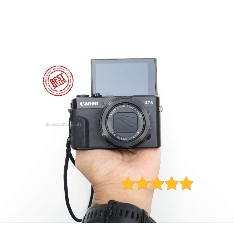 Camera Kamera Digital Canon Powershot G 7 X G7 X G7X Mark 2 II ii 24MP CMOS Digic 7 Hitam Mulus Mura