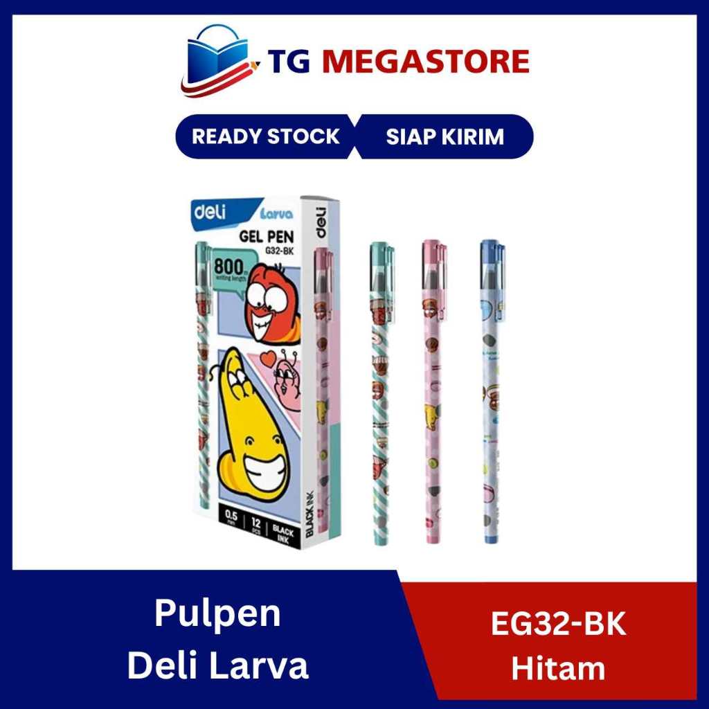 

Pulpen Deli Larva EG32-BK - HItam