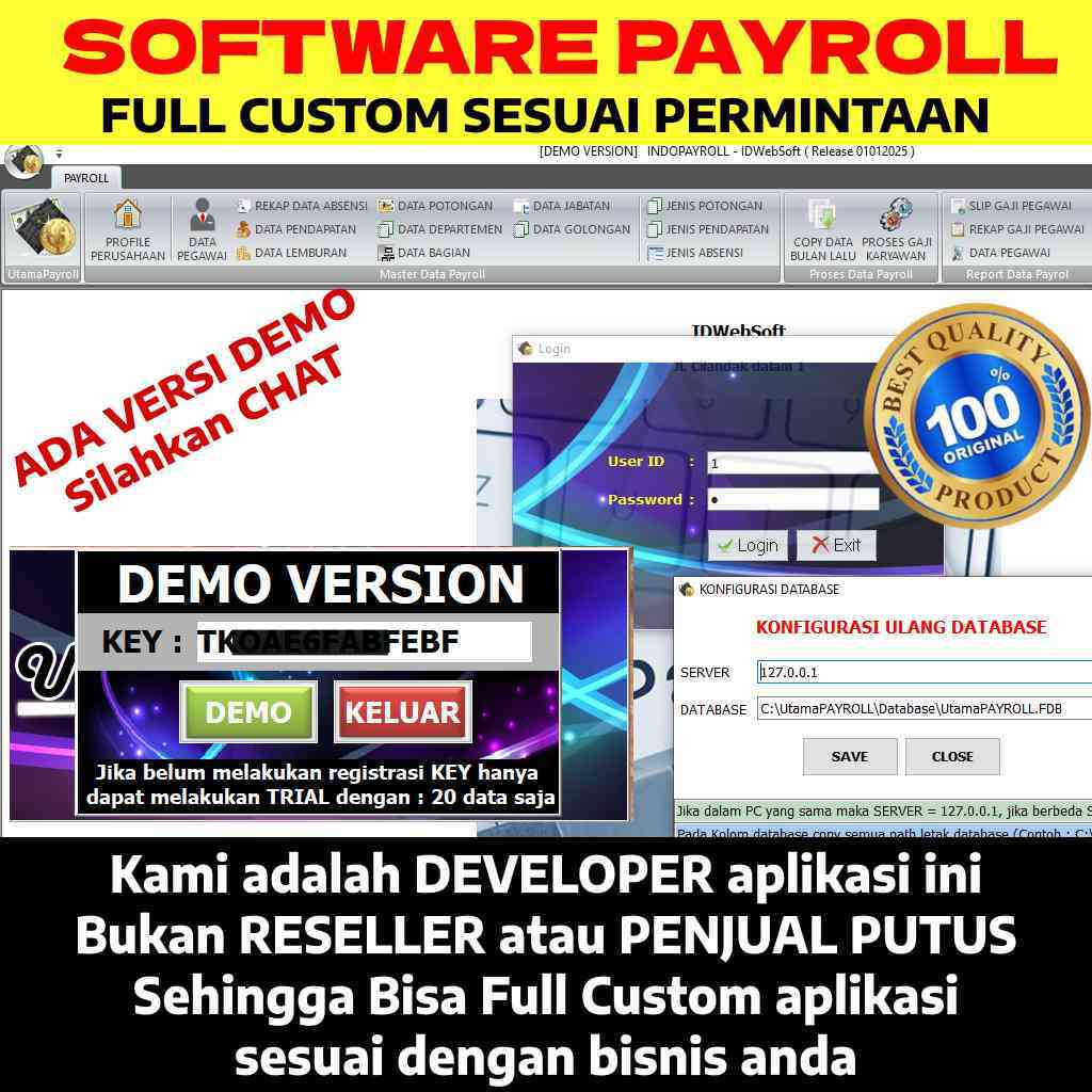Software Payroll Full Custom Sesuai Permintaan
