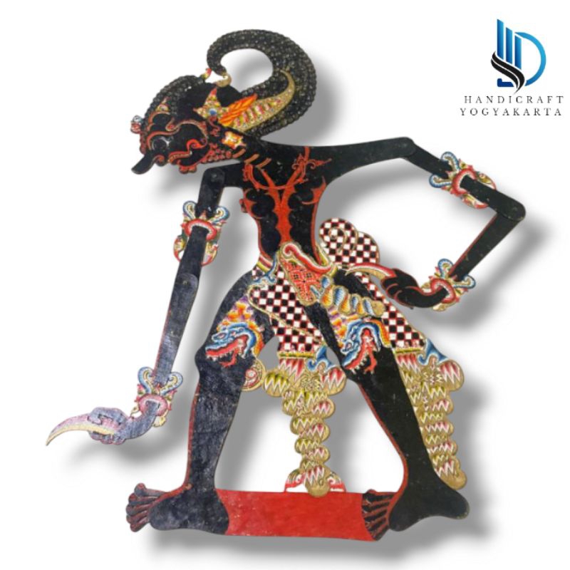 wayang kulit kerbau Bima/Werkudara/werkudoro tinggi wayang standar dalang