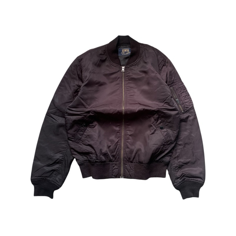 EDWIN Black Bomber Jacket
