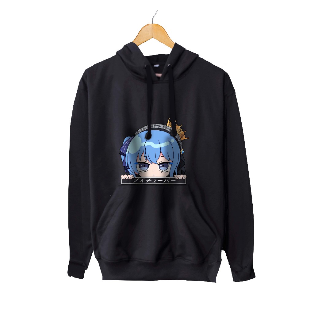 Jaket hoodie jumper infinite vtuberHOSHIMACHI SUISEI PEEKER ALT-HOLOLIVEmaterial cotton fleece